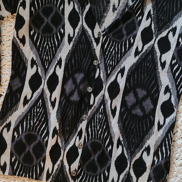 TORY BURCH SWEATER MEDIUM MULTI 100 WOOL LAME - Picture 8 of 16